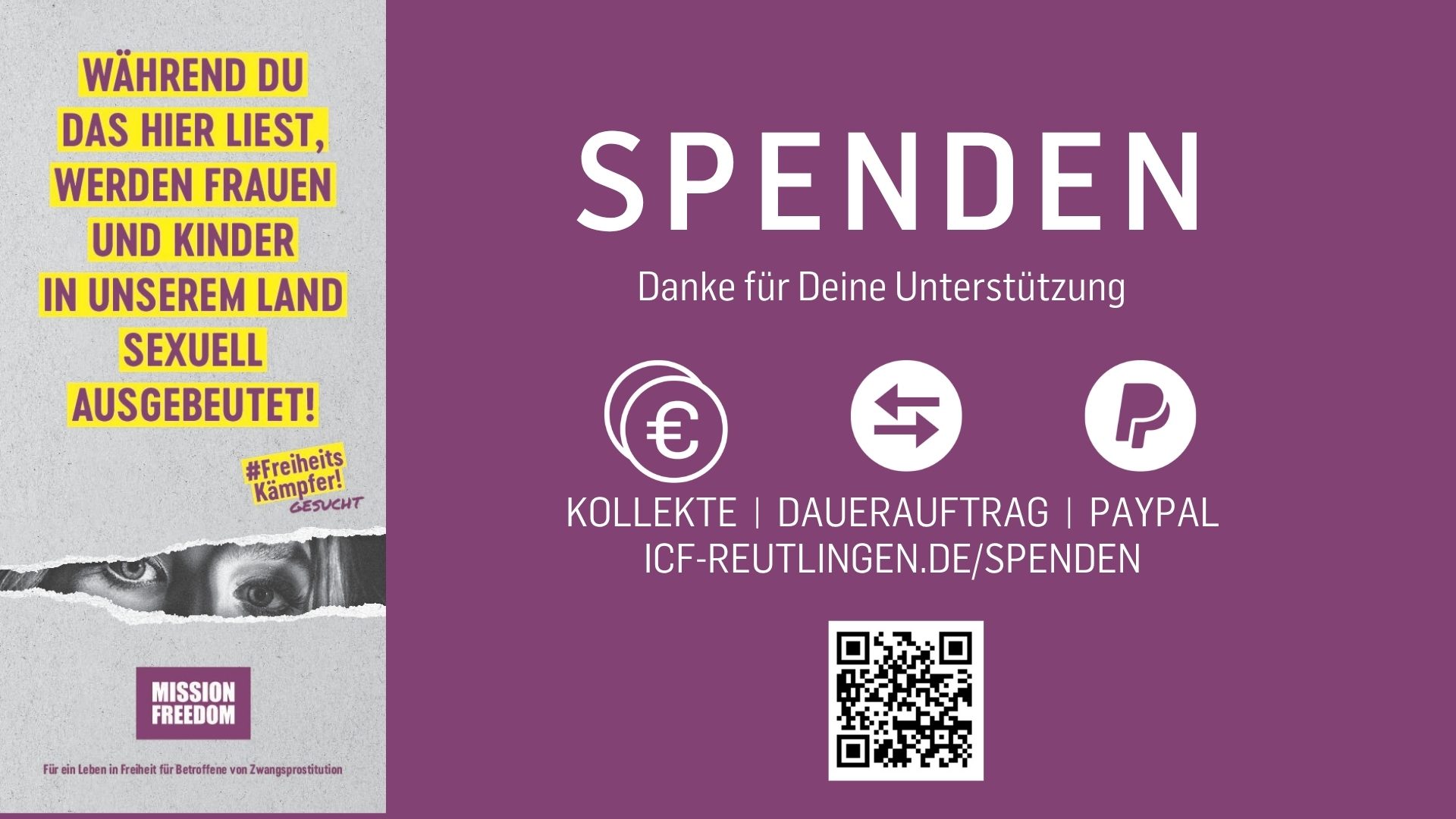 Spendenfolie